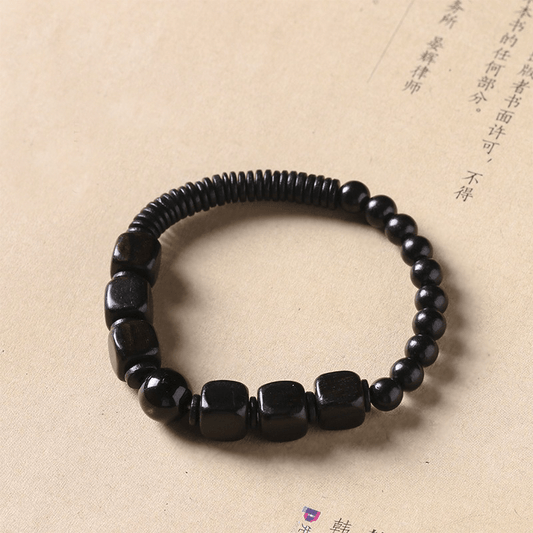 Black Sandalwood & Golden Obsidian Bracelet - Buddha Nature