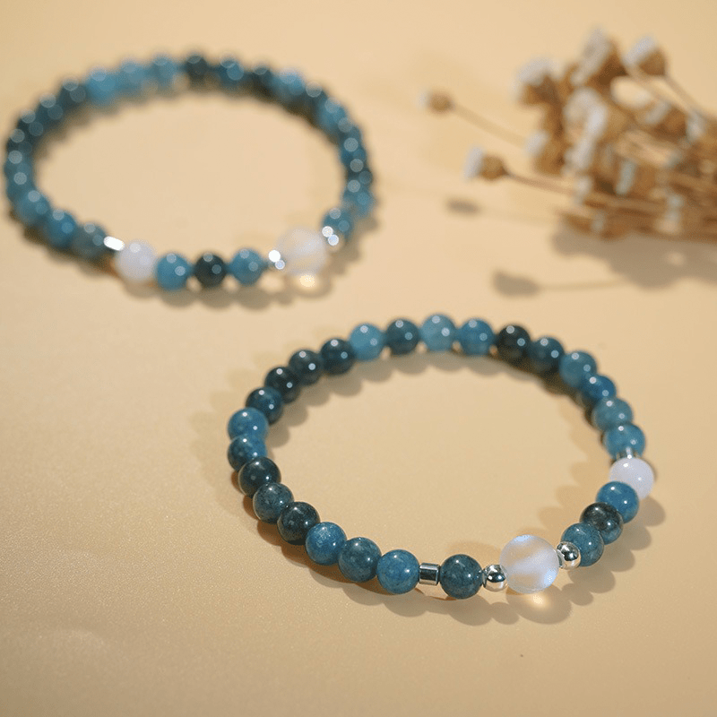 Blue Phosphorite Moonlight Bracelet - Buddha Nature