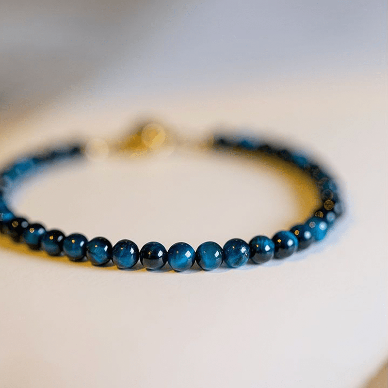 Blue Tiger's Eye Bracelet - Buddha Nature