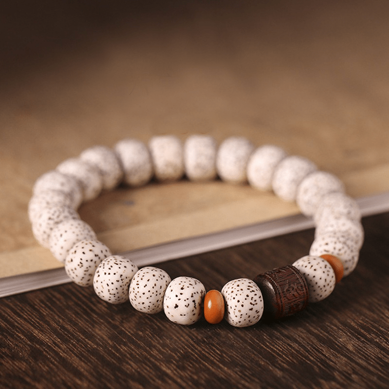 Bodhi Bead Bracelet with Mani Mantra - Buddha Nature