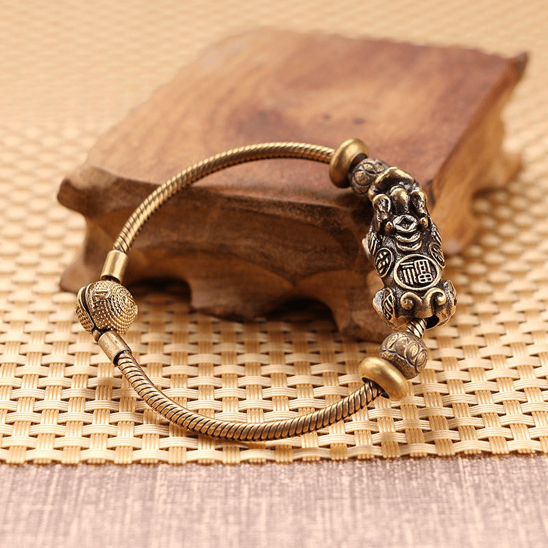 Brass Pi Xiu Bracelet For Wealth - Buddha Nature