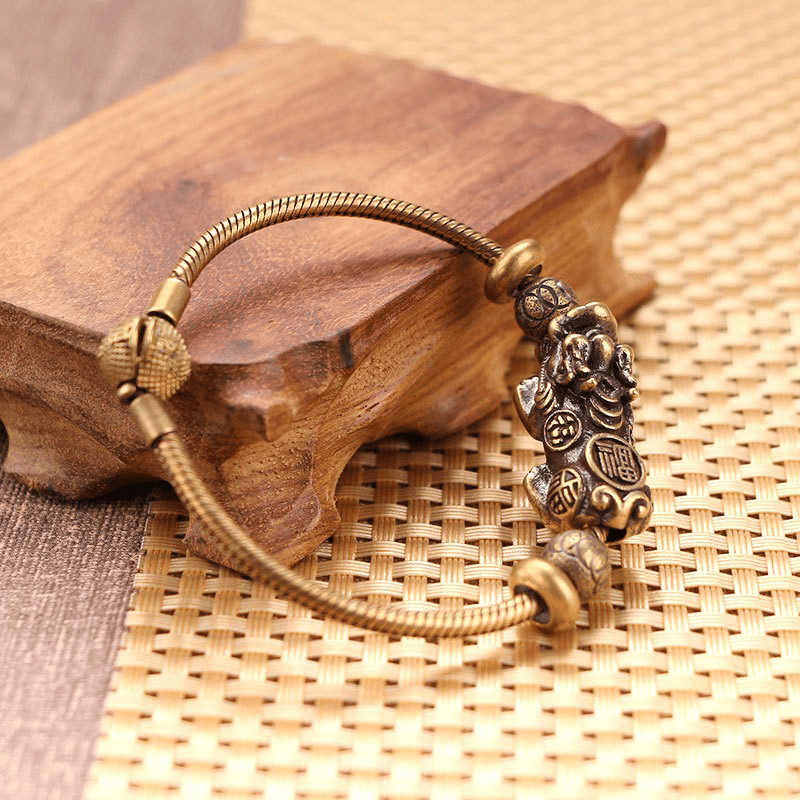 Brass Pi Xiu Bracelet For Wealth - Buddha Nature