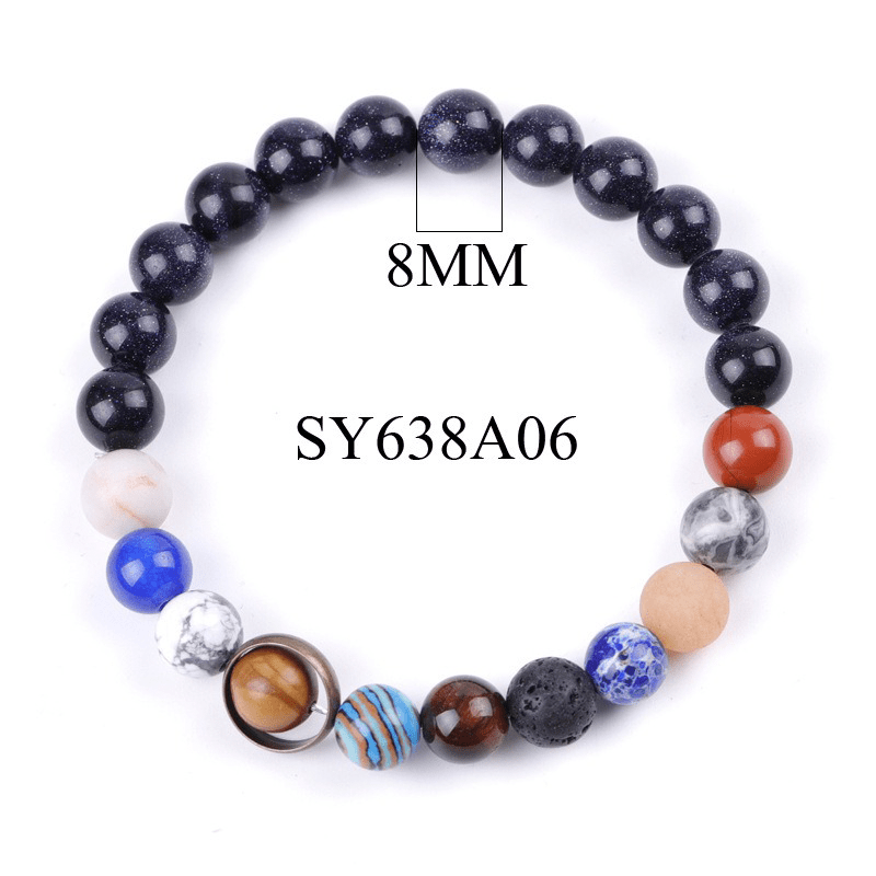 Galaxy Blue Sandstone Bracelet - Buddha Nature