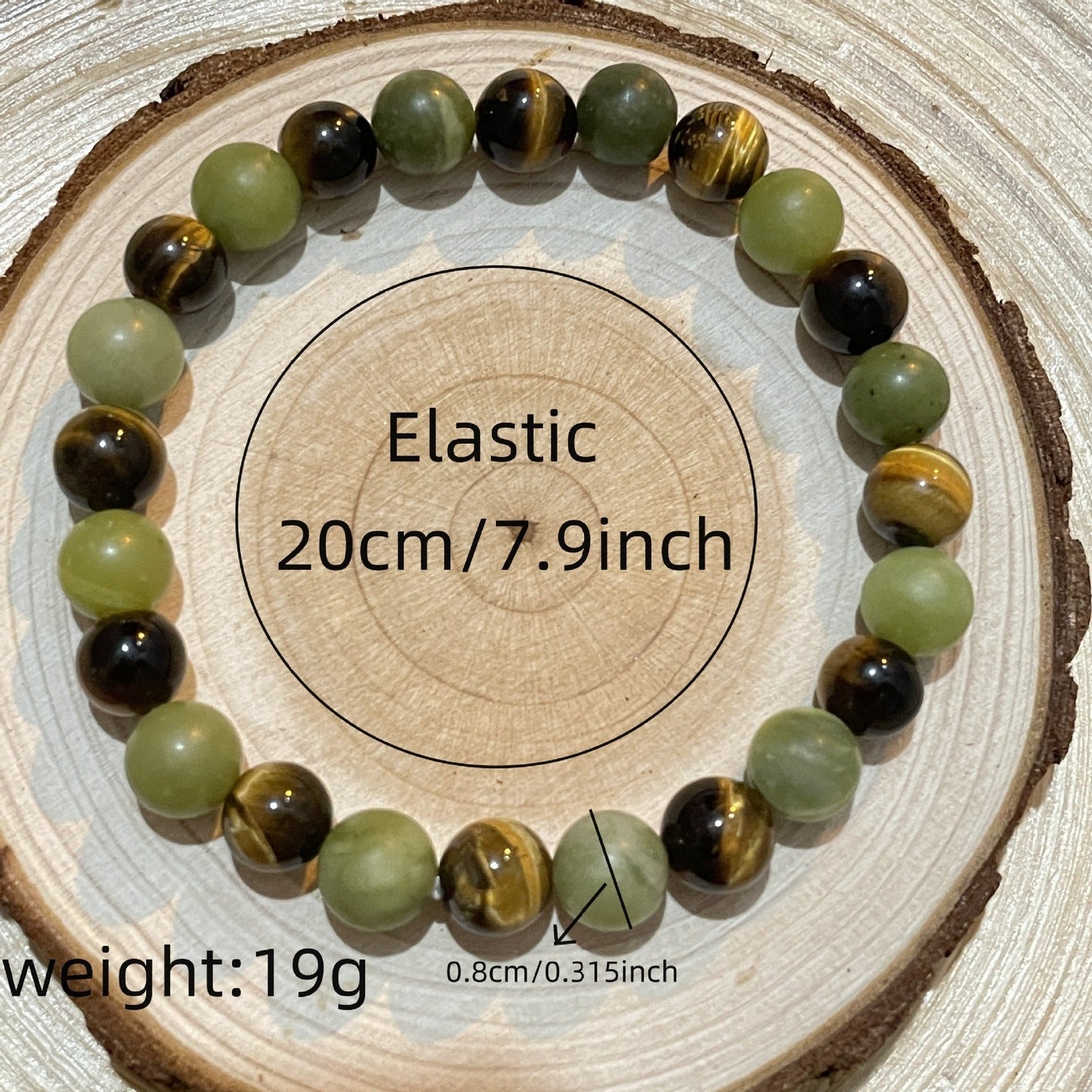 Green Tiger's Eye Bracelet - Buddha Nature