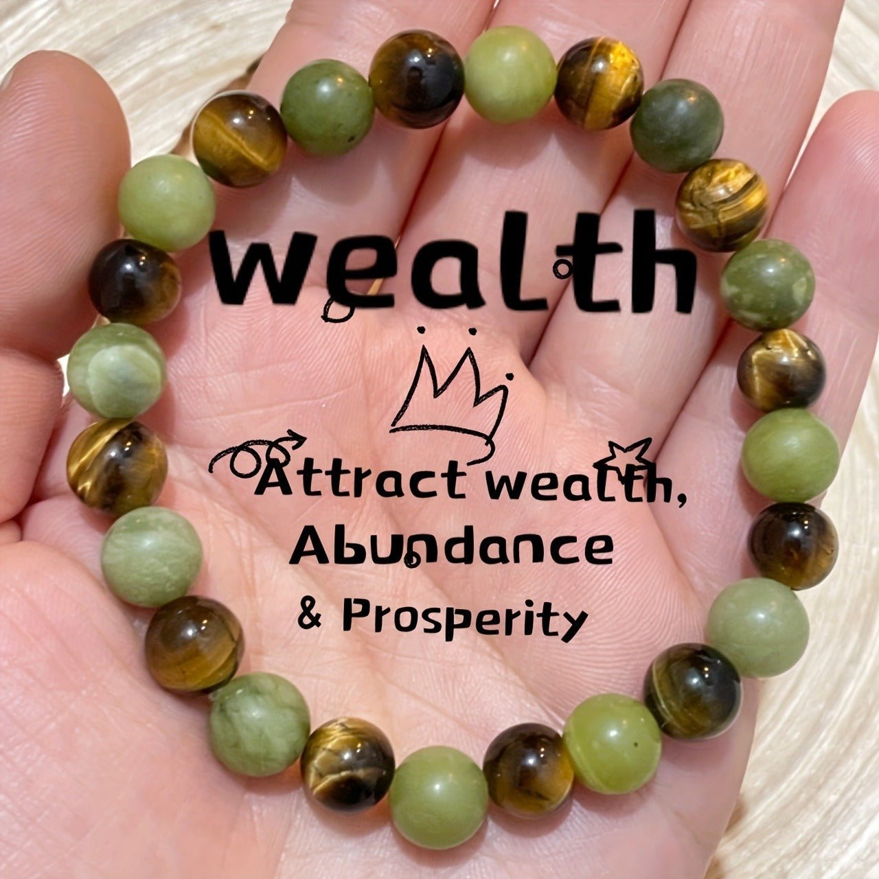 Green Tiger's Eye Bracelet - Buddha Nature