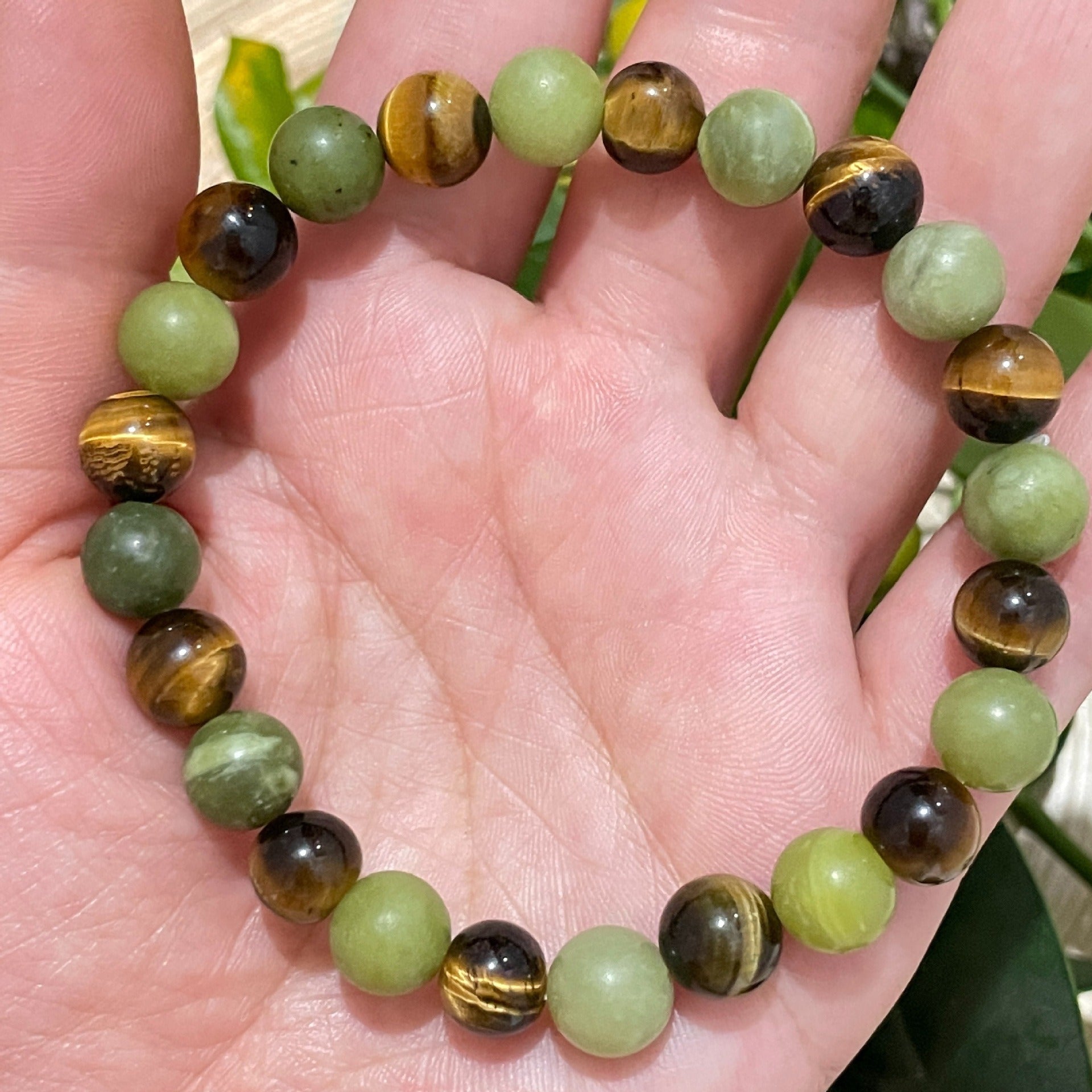 Green Tiger's Eye Bracelet - Buddha Nature