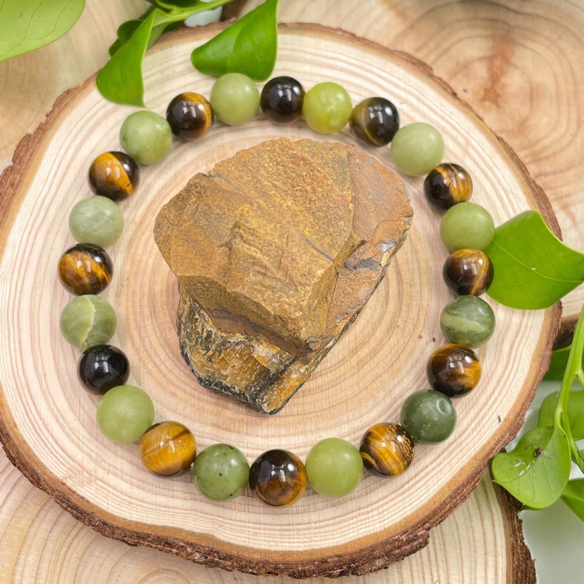 Green Tiger's Eye Bracelet - Buddha Nature