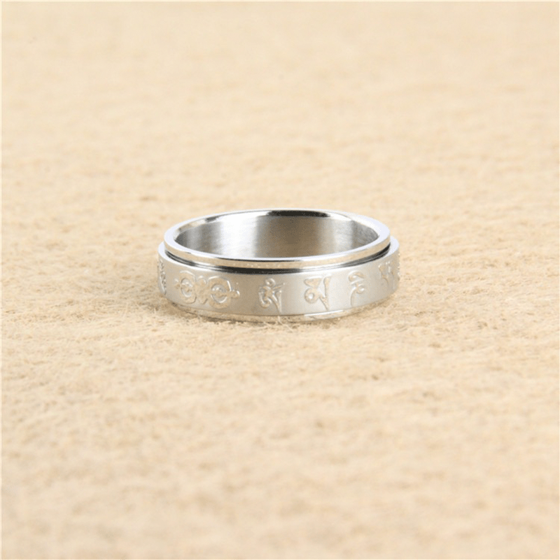 Mani Mantra Spinner Ring - Buddha Nature