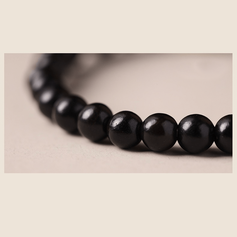 Natural Ebony & Jade Bracelet - Buddha Nature