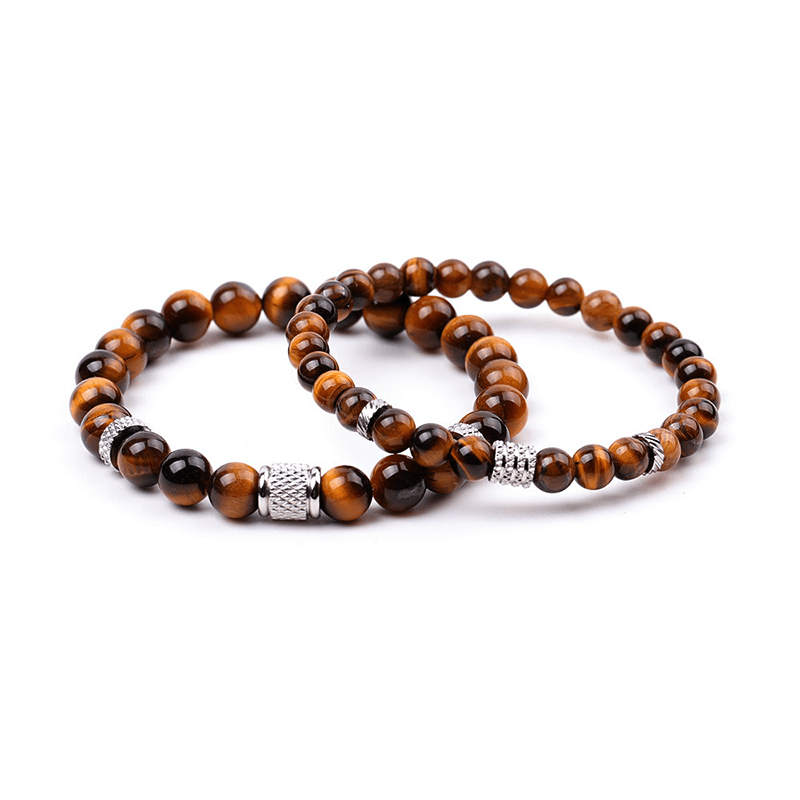 Natural Tiger Eye Stone Bracelet - Buddha Nature