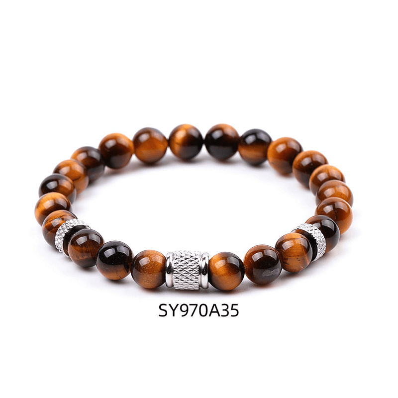 Natural Tiger Eye Stone Bracelet - Buddha Nature