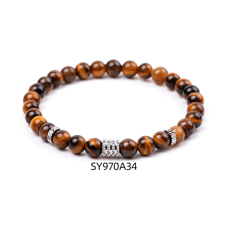 Natural Tiger Eye Stone Bracelet - Buddha Nature