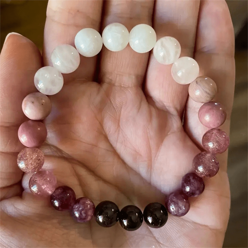 Pink Natural Stone Bracelet - Buddha Nature