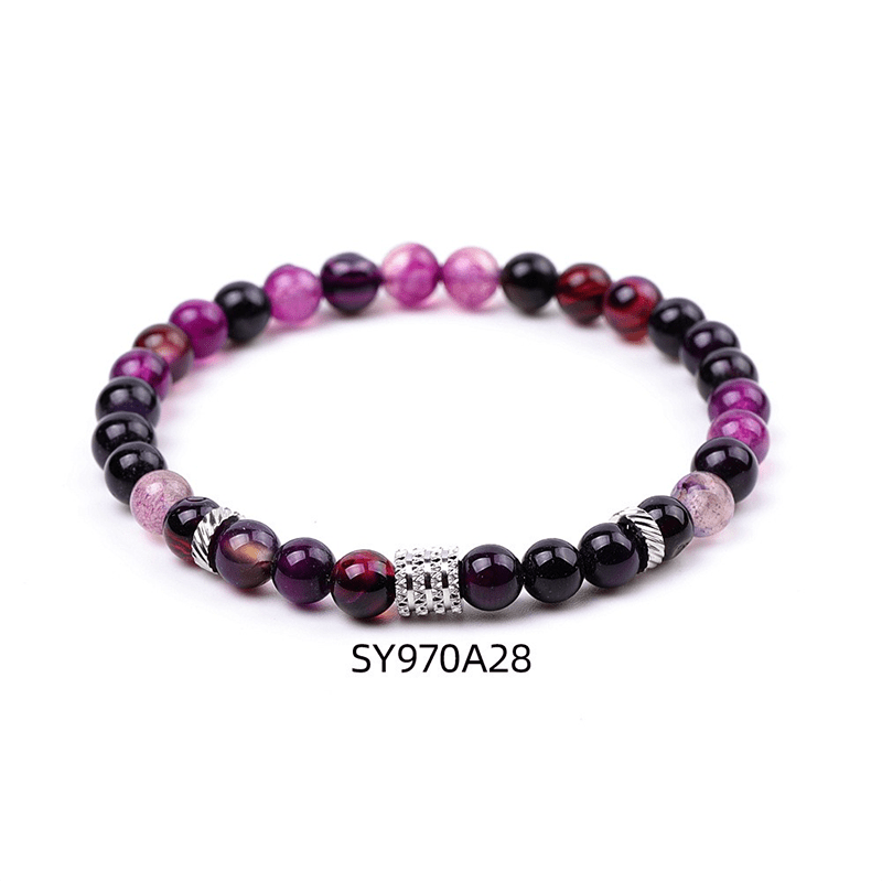 Purple Agate Bracelet - Buddha Nature