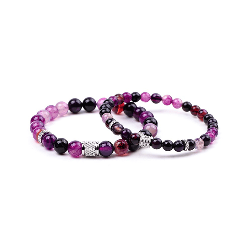 Purple Agate Bracelet - Buddha Nature