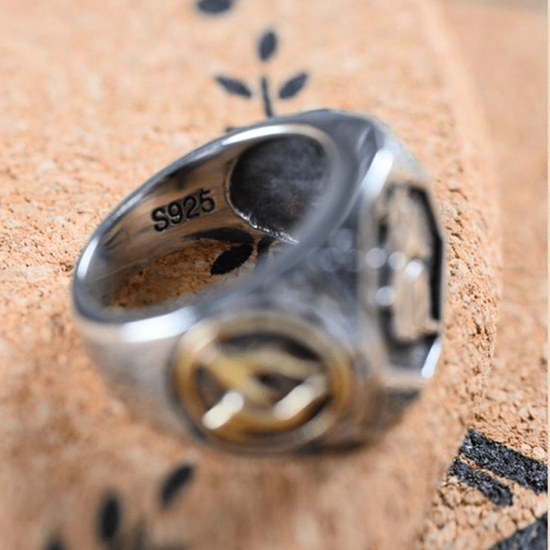 Sanskrit Ring Bold - Balance & Peace - Buddha Nature