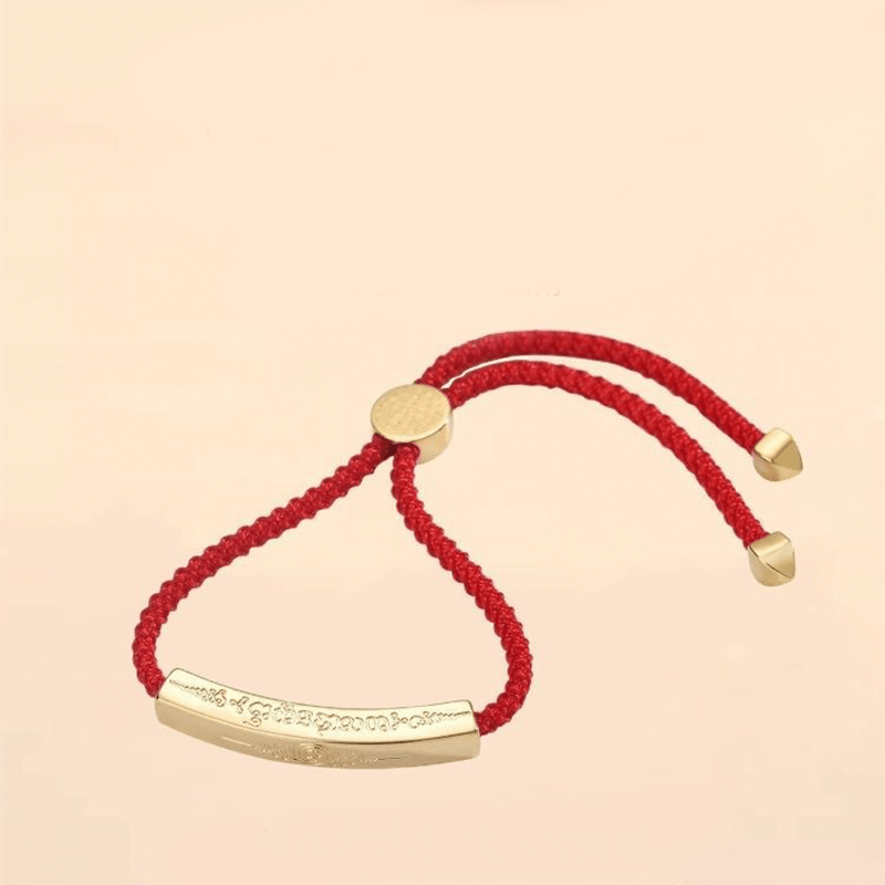 Thai Buddhism Red String Bracelet - Lucky Charm - Buddha Nature