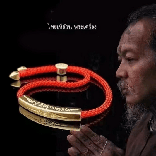 Thai Buddhism Red String Bracelet - Lucky Charm - Buddha Nature