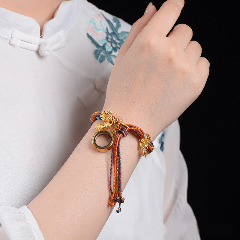 Tibetan Buddhist Gawu Knot Bracelet – Spiritual Protection and Blessings - Buddha Nature