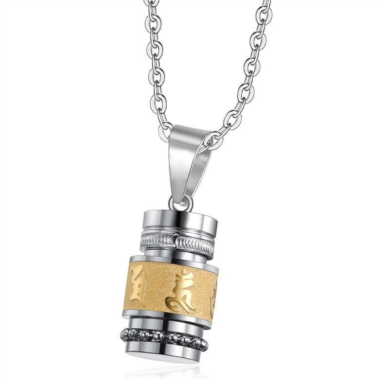 Tibetan Prayer Wheel Necklace - Positive Energy & Inner Peace - Buddha Nature